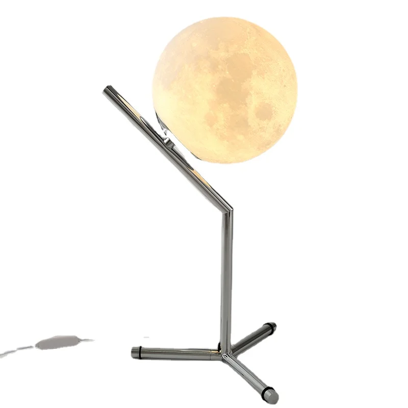 

Outlet 3D Print Moon Lamp 15cm 18cm With Display Stand Rechargeable Battery LED Night Light For Room Decoration