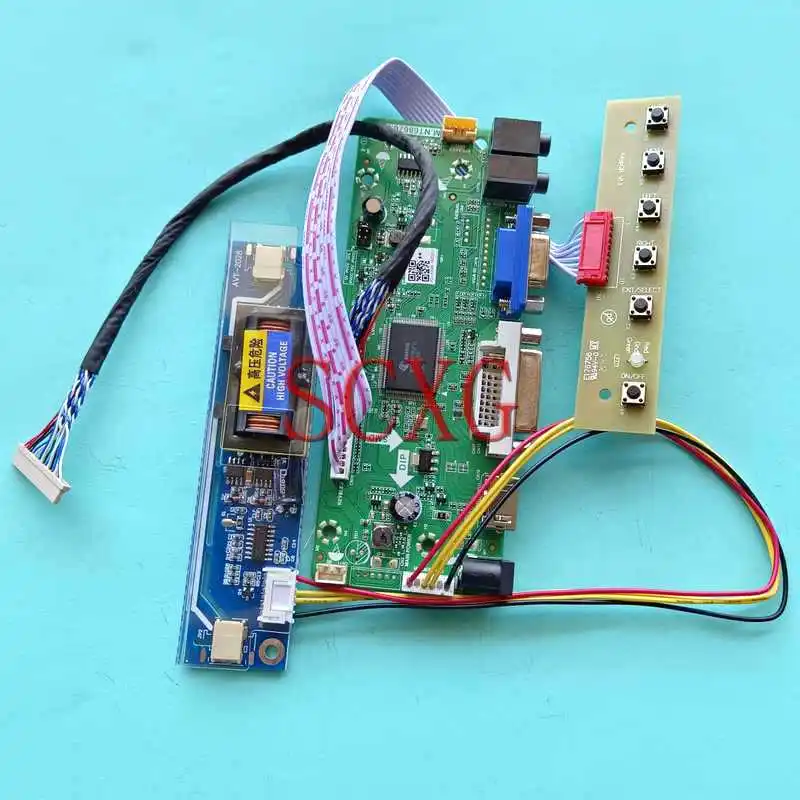 

Контроллер экрана для ноутбука G150X1 G150XG01 HT150X02, плата, совместимая с HDMI, VGA, DVI, 15 дюймов, 1024*768, 2-CCFL, LVDS, 20-контактный комплект