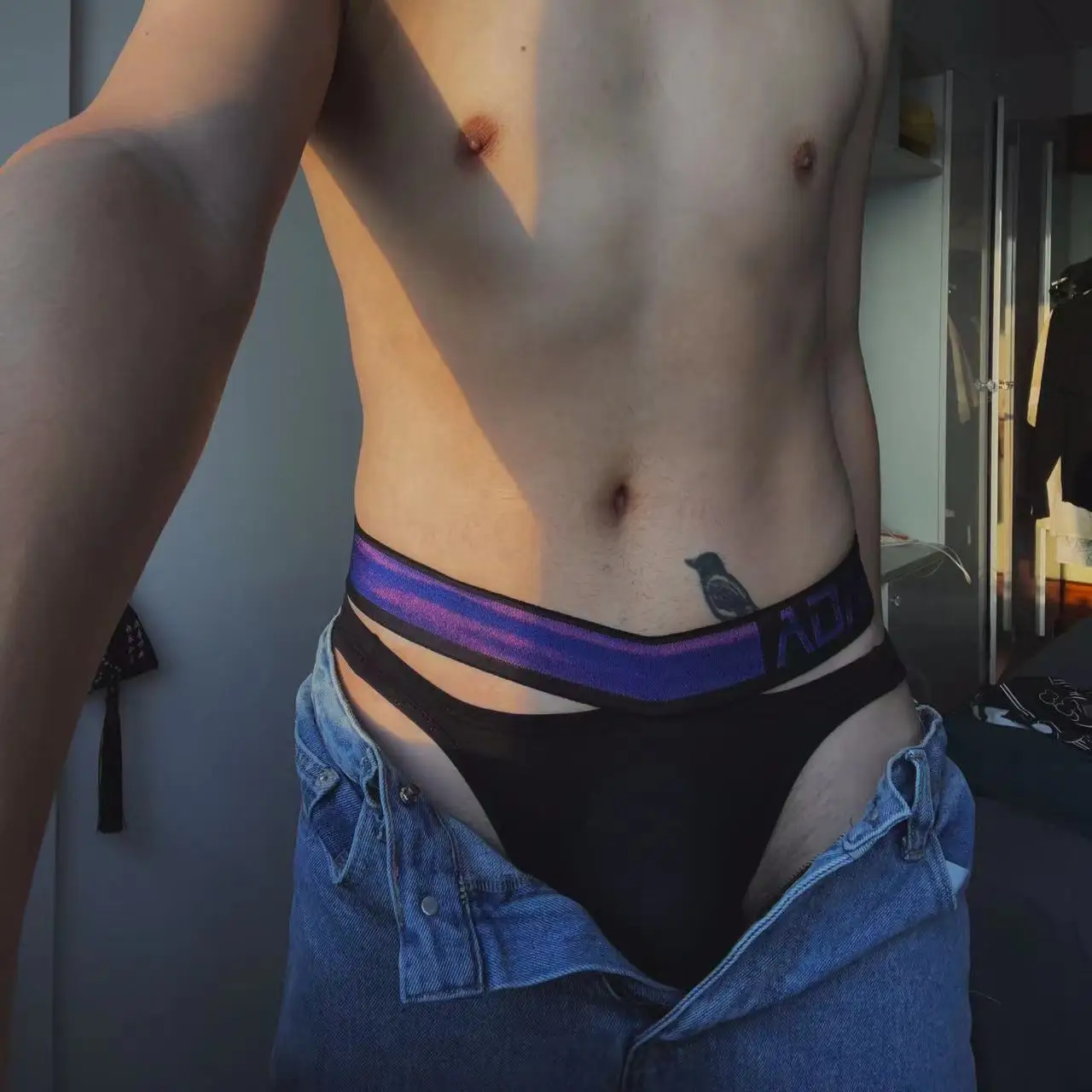 

Мужские трусы с высокой талией ADANNU, синие брифы с подтягивающим эффектом, дышащие удобные трусы из модала, нижнее белье для мужчин