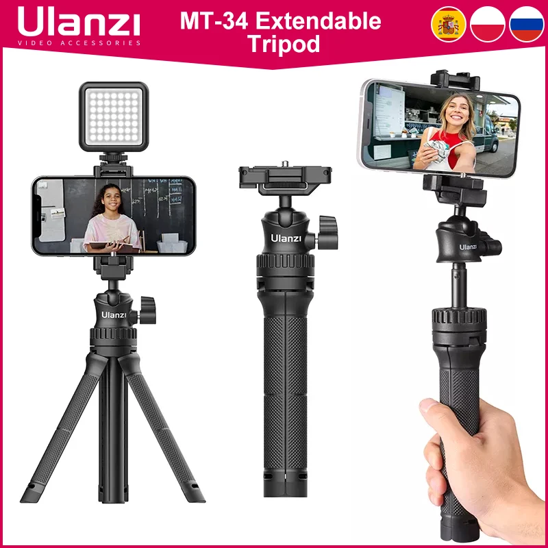 Ulanzi MT-34 Extend Tripod 360 Adjustable Ballhead 2 in 1 Ph