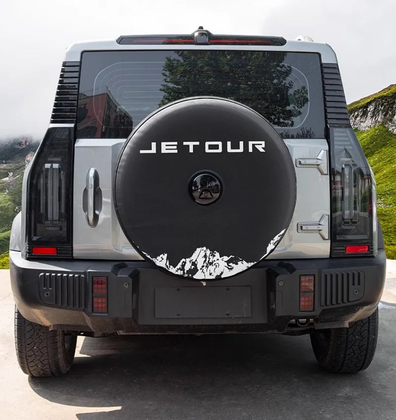 

Подходит для JETOUR Traveler T2 2023, автомобильный полноразмерный чехол для запасного колеса, кожаный чехол для запасного колеса, внешние аксессуары для автомобиля