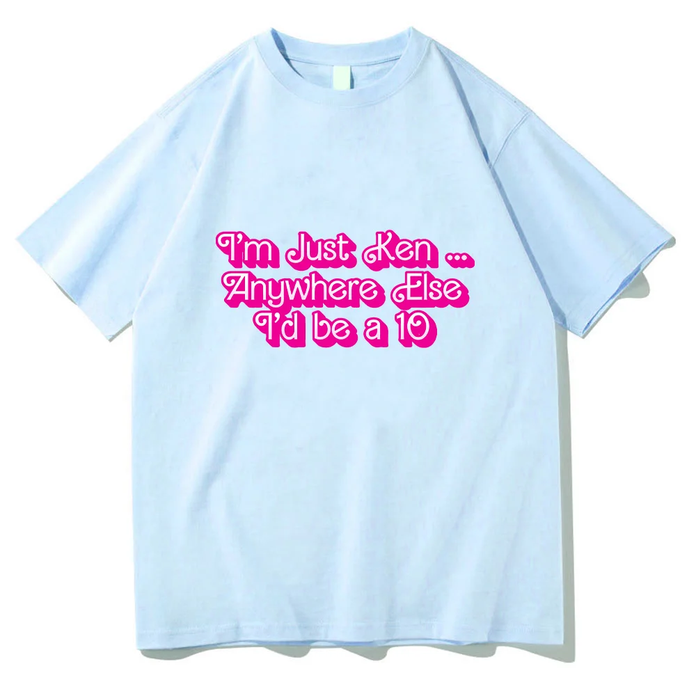 Футболка I'm Just Ken RyanGosling на лето футболка высокого качества Funko Pop хлопковая