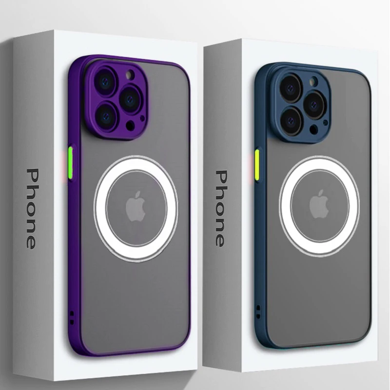 

Беспроводная защита Max Armor 11 14, матовая защита 12 для Iphone, противоударный Магнитный чехол Magsafe для телефона, роскошная зарядка Plus Pro 13, чехол