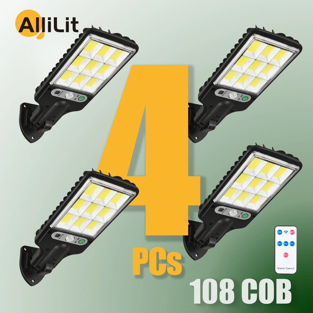 

Solar Street Lights Outdoor Solar Lamp With 3 Mode Waterproof Motion Sensor Security Lighting for Garden Patio Path Yard