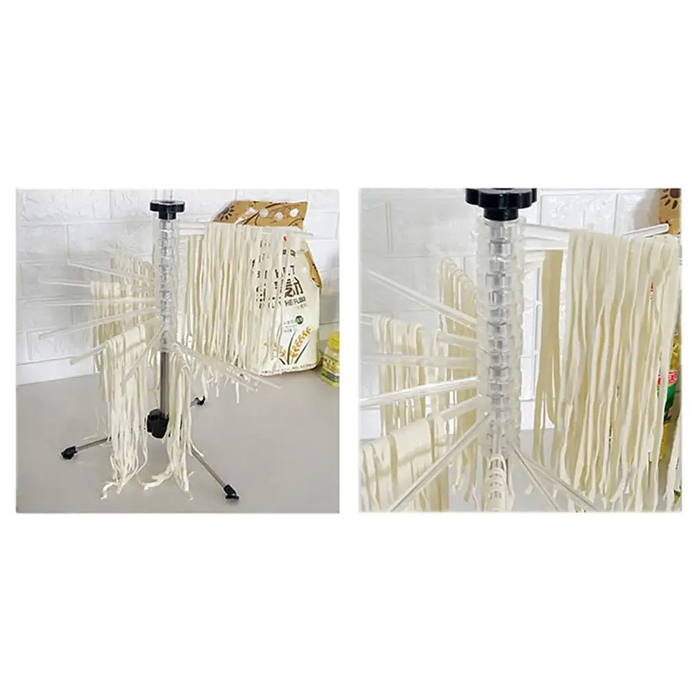 

Сушилка Noddle, ручная вращающаяся Складная стойка для лапши, стойка для сушки пасты, полка