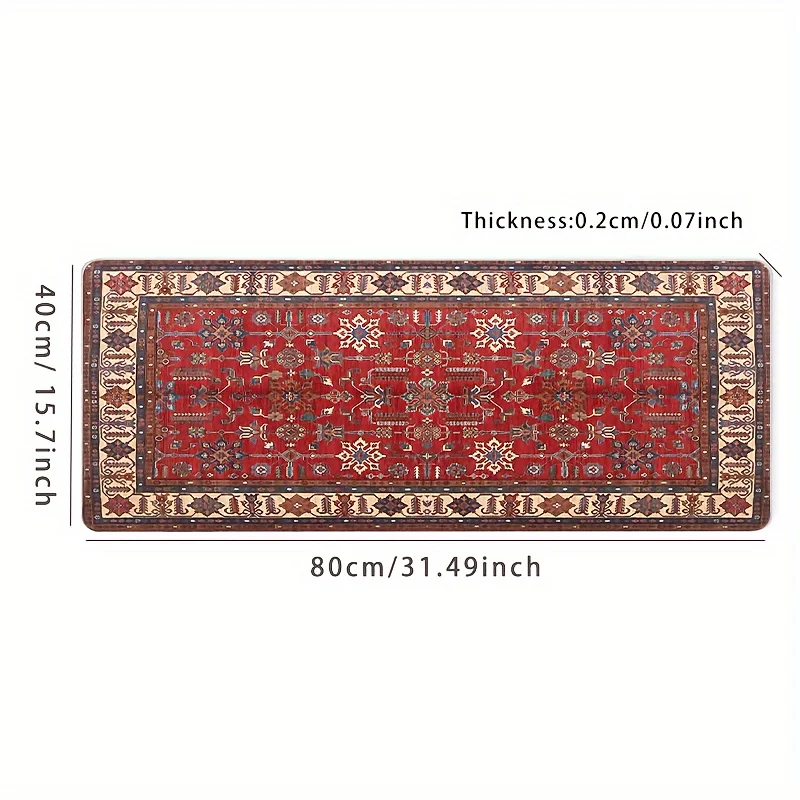 Большой персидский коврик для мыши нескользящее основание Прошитые края