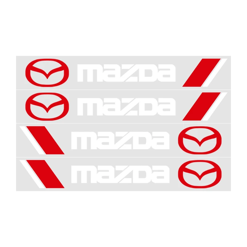 

4 шт., светоотражающие виниловые наклейки на дверную ручку для Mazda MS 6 5 GG GJ CX5 CX30 CX3 MX5