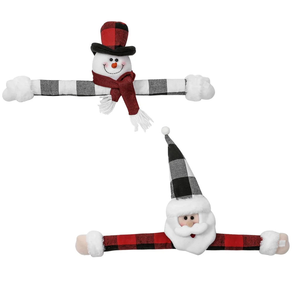 

Curtain Christmas Buckle Tiebacks Tieback Holder Santa Gnomes Snowman Tie Decorationsornaments Holidayset Home Fastenerbacks