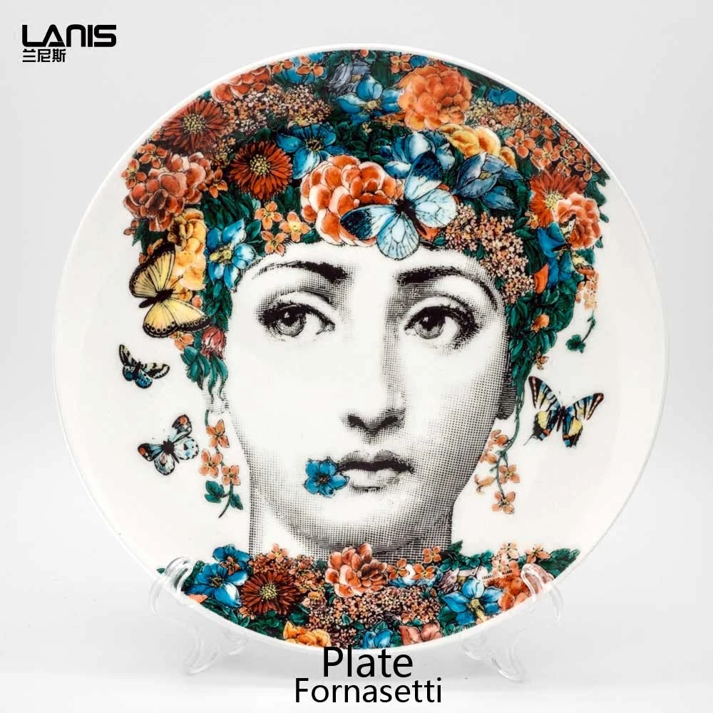 

New hanging tray, living room, wall decoration plate, Nordic ceramic art, modern creative decoration, 8-inch 10 inch plate