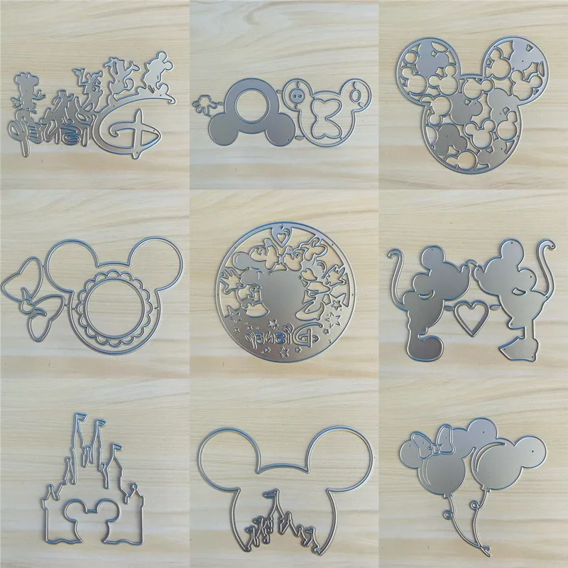 

Balloon Mouse Love Bow Metal Cut Dies Stencils for Scrapbooking Stamp/Photo Album Decorative Embossing DIY Paper Cards