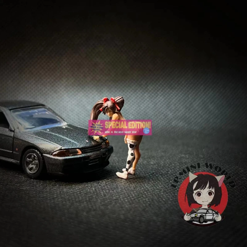 

Модель 1/64, корова, сестра, микро-пейзаж, реквизит, модель автомобиля, сцена, макет, украшение, фигурка из смолы