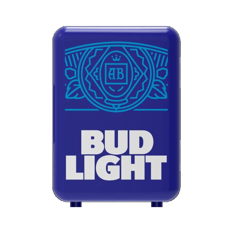 

Bud Light 6 Can/4 Liter Capacity Mini Beverage Cooler, MIS137BULT, Blue