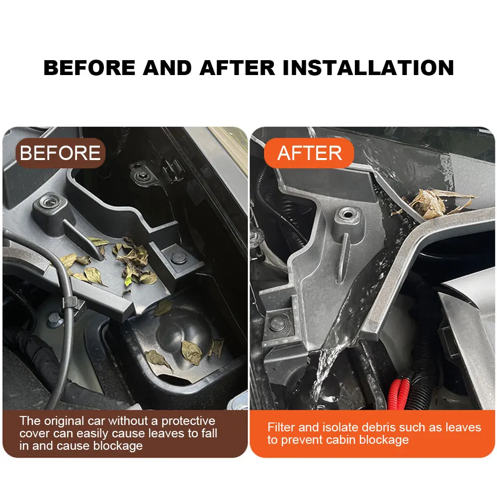 Подходит для Tesla Model Y крышка лобового стекла дренажная решетка защита от