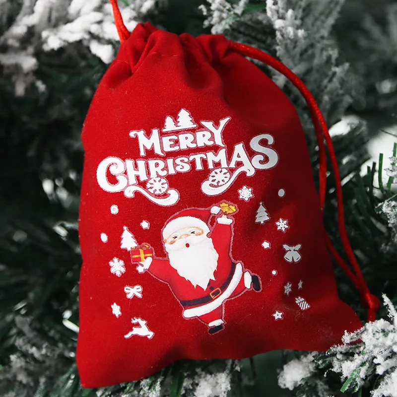 (5 шт./пакет) 10*12 см красная замша искусственная кожа подарок на Новый год