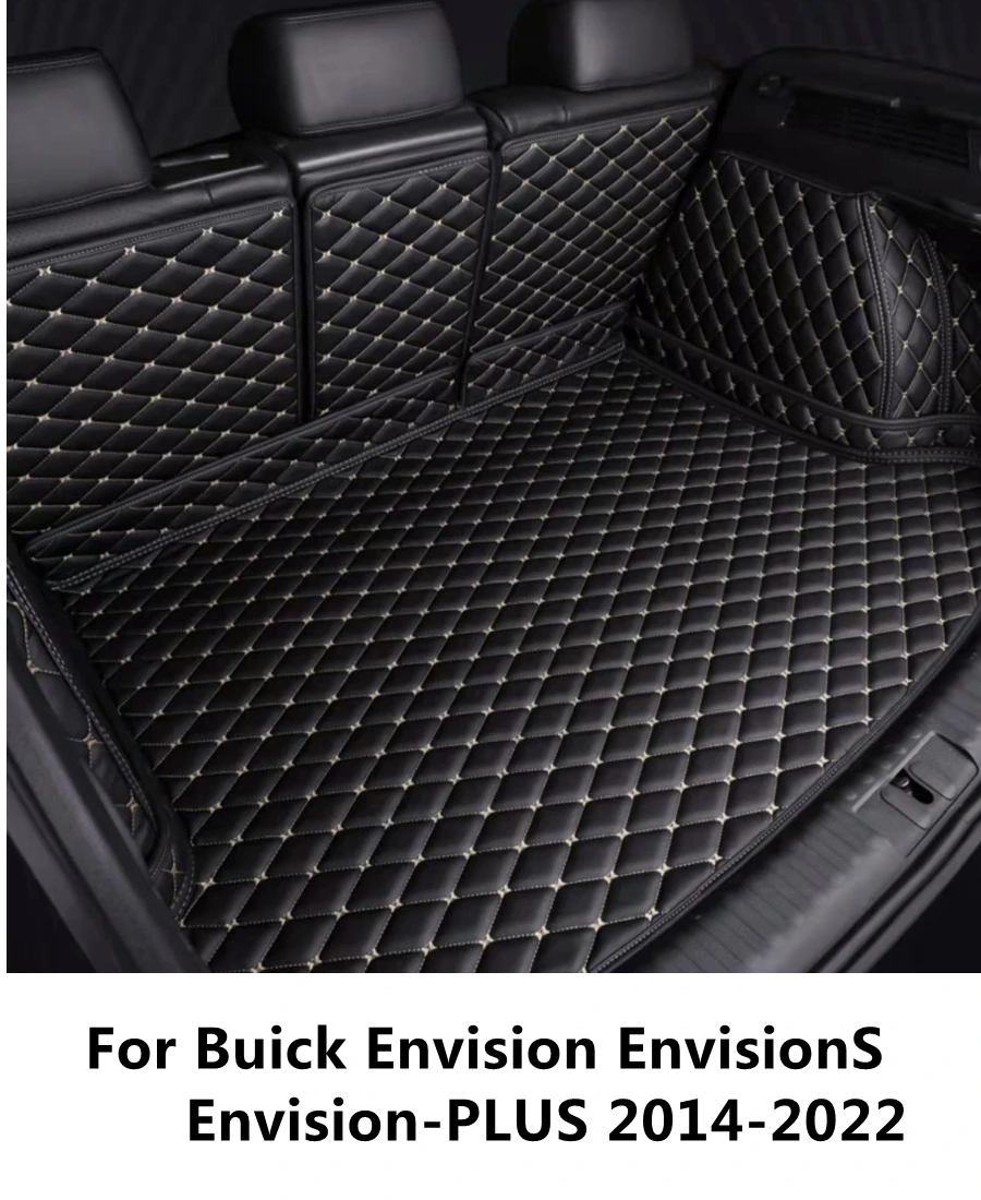

SJ Custom Fit Full Set Waterproof Car Trunk Mat AUTO Parts Tail Boot Tray Liner Cargo Rear Pad Cover For Buick Envision 14-2022
