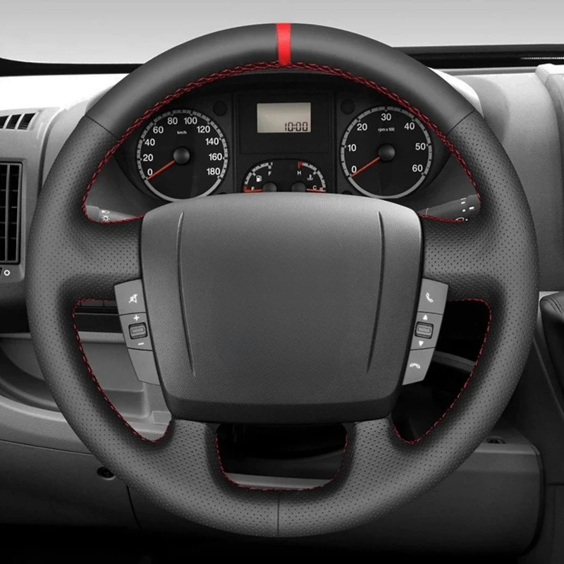 Рукоделие нескользящее черное реле из натуральной кожи для Peugeot Boxer Citroen Jumper Fiat