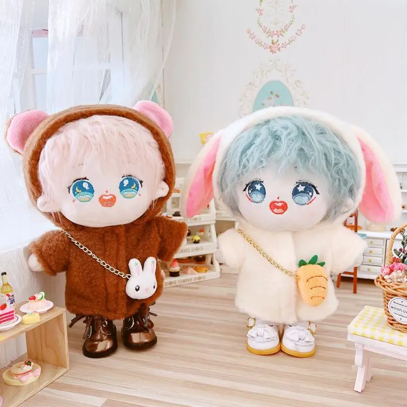 

20cm PP cotton Replaceable clothes Doll bear shoes coat pants suit Sean Xiao Clothes Children's Christmas gifts