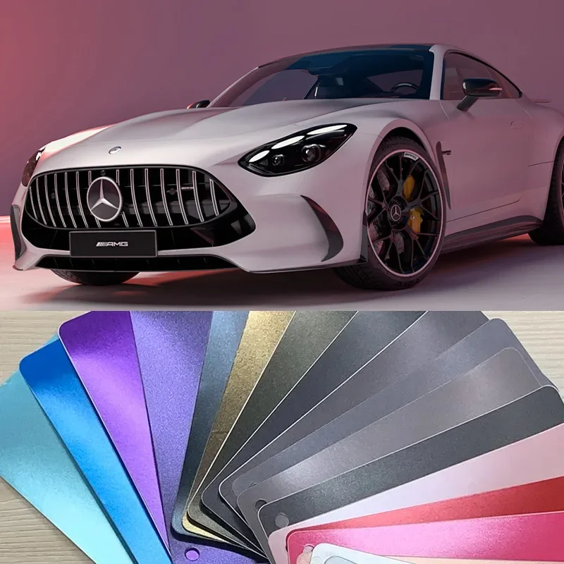 Ультра красочная матовая автомобильная пленка виниловая самоклеящаяся меняющая