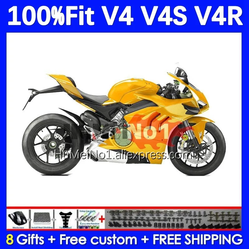 

Инъекция для DUCATI Panigale V4 V 4 S R V4S V4R 141No.69 V4-S 2018 2019 2020 2021 golden stock 2022 18 19 20 21 22 обтекатель