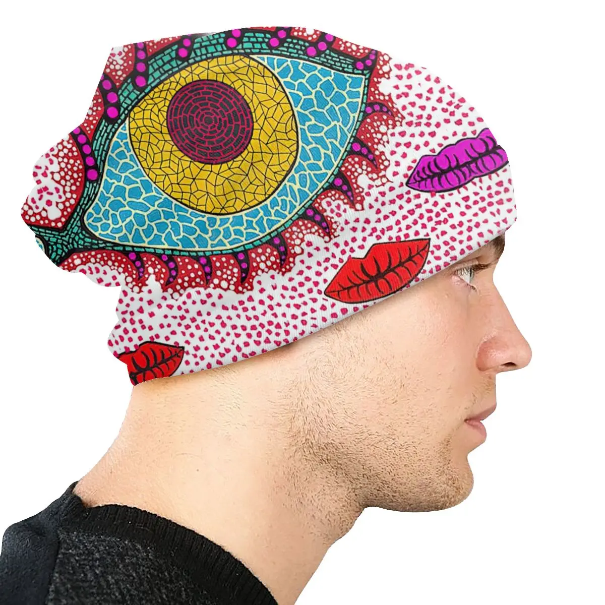 Индивидуальная шапка Yayoi Kusama Мужская крутая вязаная для мужчин и женщин теплые