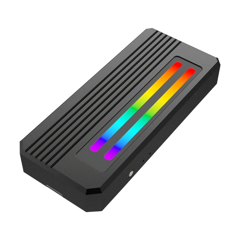 

RGB .2 NVMe SSD Enclosure, USB 3.1 Gen 2 (10Gbps) to NVMe PCI-E .2 SSD