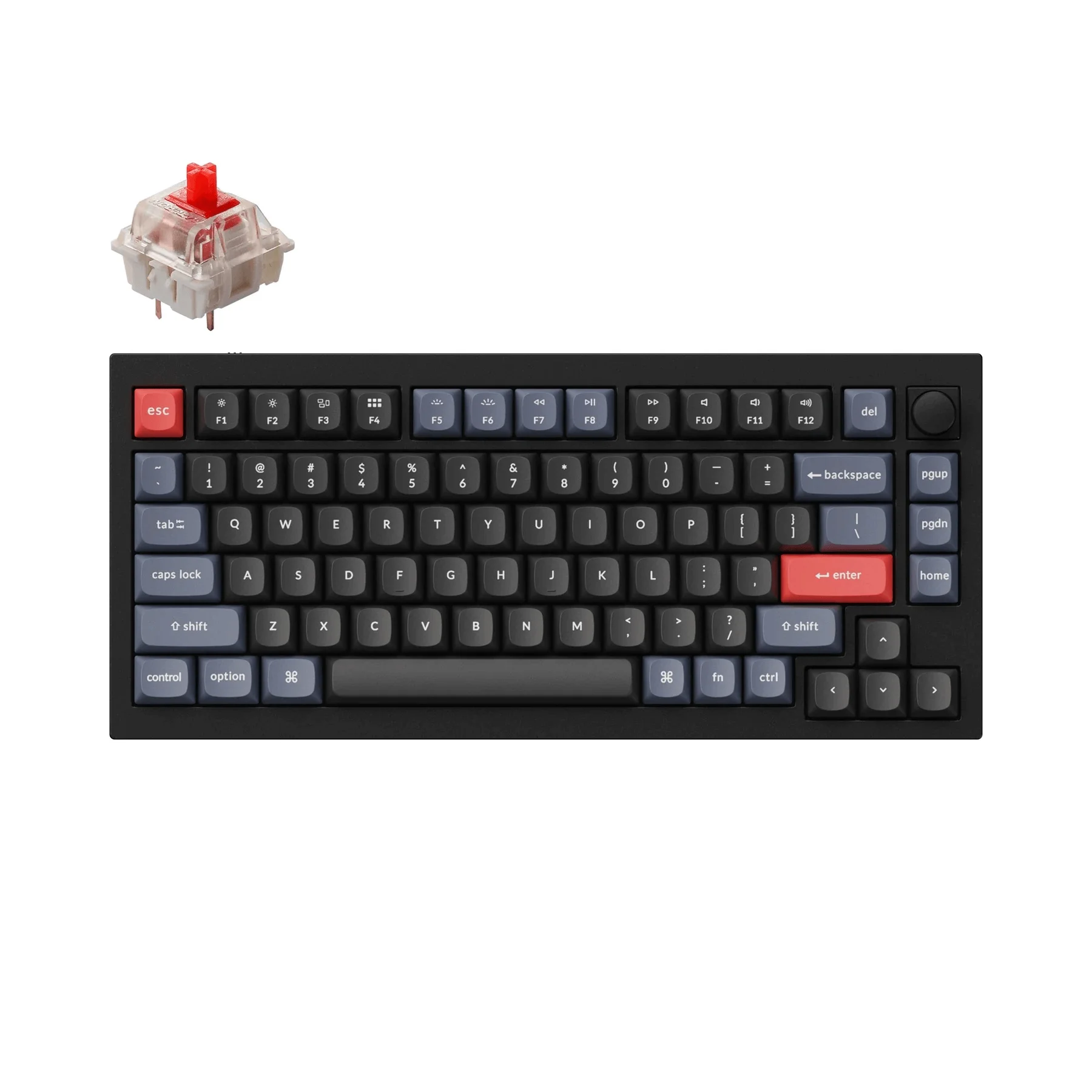 Keychron q1 v2 qmk botão totalmente montado personalizado teclado mecânico 75% layout tipo-c teclados com fio para mac windows