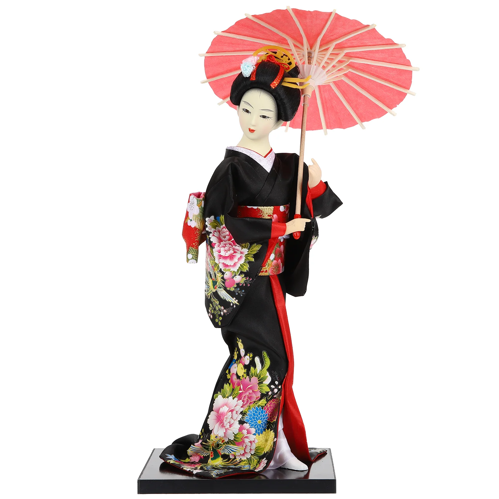 

Home Decoration Asian Japanese Geisha Statue Party Puppet Silk Kimono Figure
