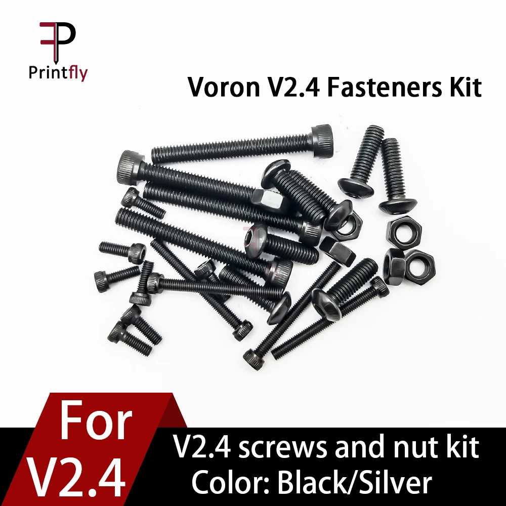 

Printfly 3D Printer Parts Voron 2.4 Project Fasteners Screws Nuts Full Kit Voron2.4 V2.4 Screws nut Full Kit