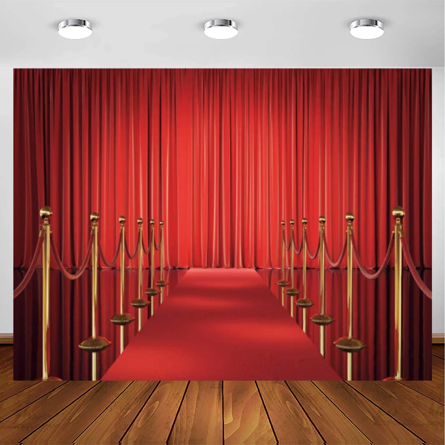 

Red Curtain Photography Backdrop Film Festival Party Red Carpet Stage Award Ceremony For Graduation Event Stage Birthday Party