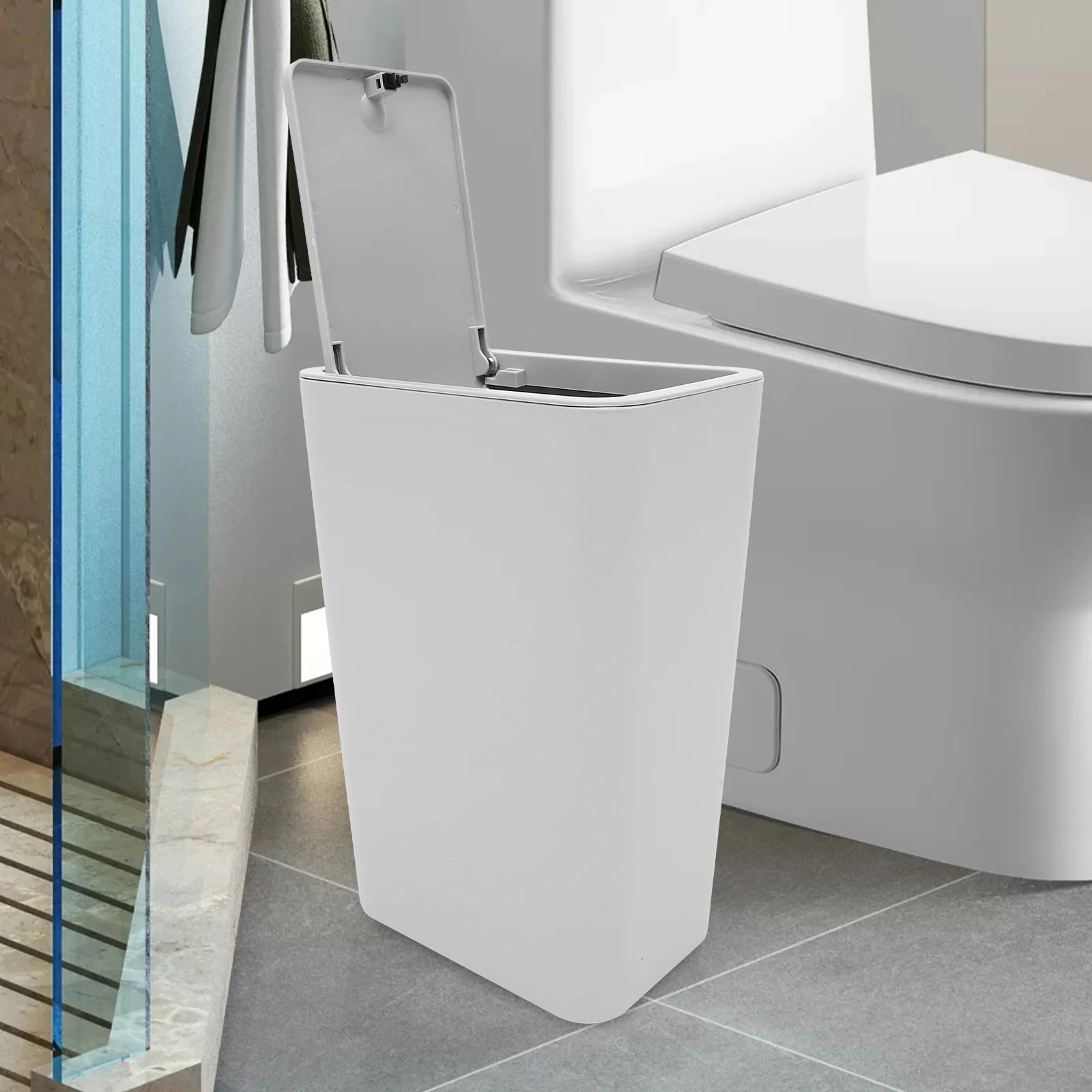 Небольшой пресс-тип мусорный бак с крышкой кухонный для ванной комнаты