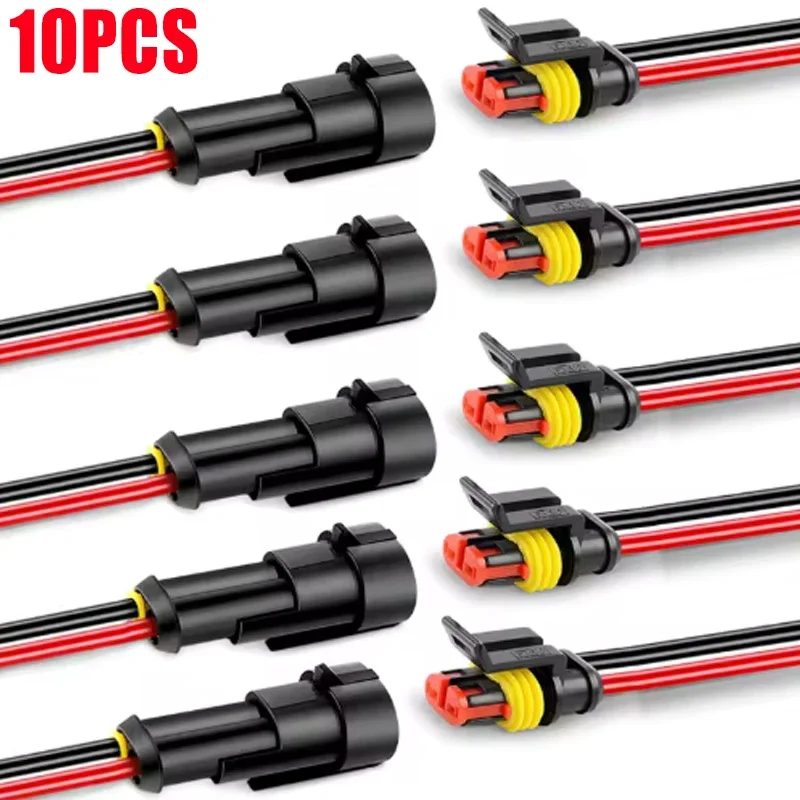 

Водонепроницаемый соединительный провод для автомобилей, электрические разъемы, кабельные провода, соединительная вилка, супер уплотнение для грузовиков, мотоциклов, аксессуары 2P