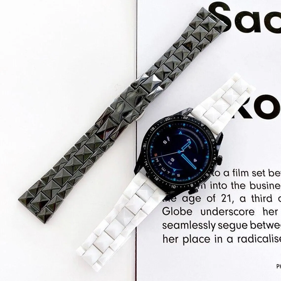 

Ceramic Watchband For Huawei Watch GT 2 Pro /GT2 pro Metal stainless steel Strap Bracelet Accessorie
