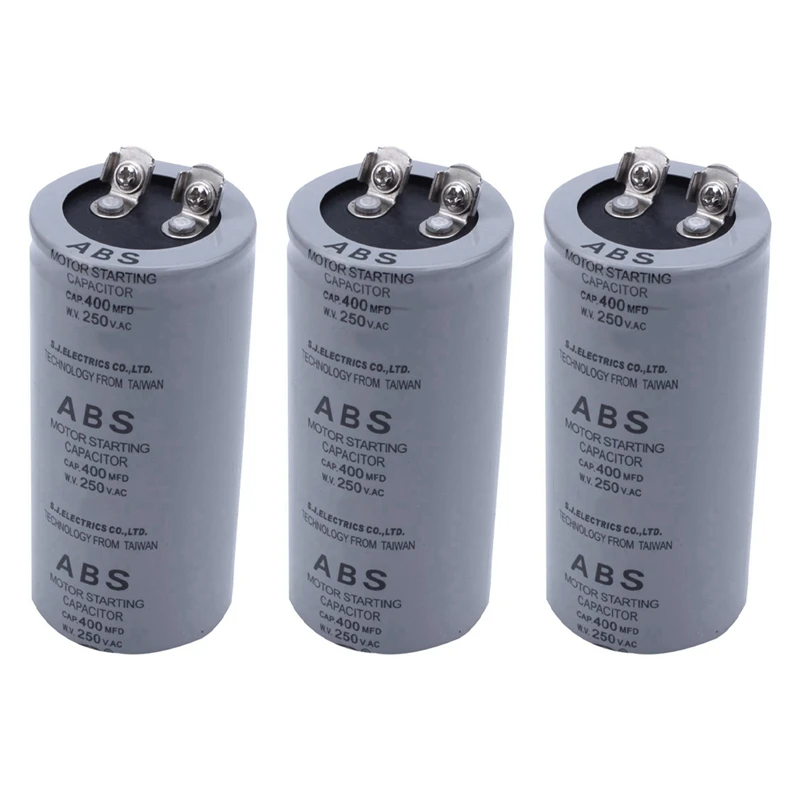 

3X ABS 400MFD 400UF 250V цилиндрическая фотолампа переменного тока