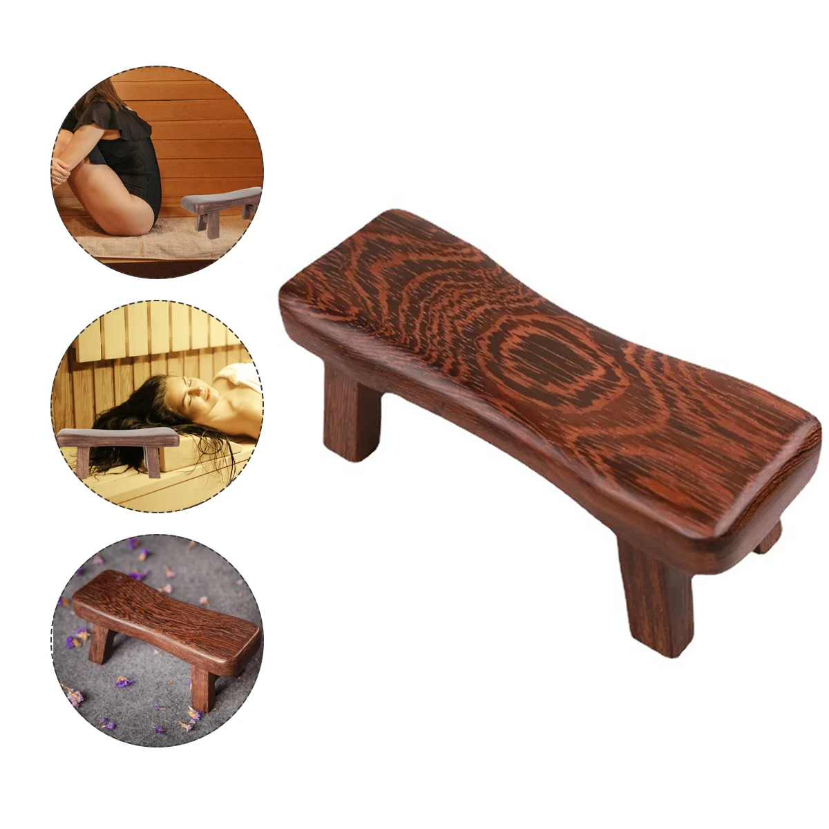 

1pc Wooden Neck Pillow Wooden Neck Rest Korean Wooden Pillow Wood Headrest Pillow Wooden Block Pillow Wood Bolster Pillow