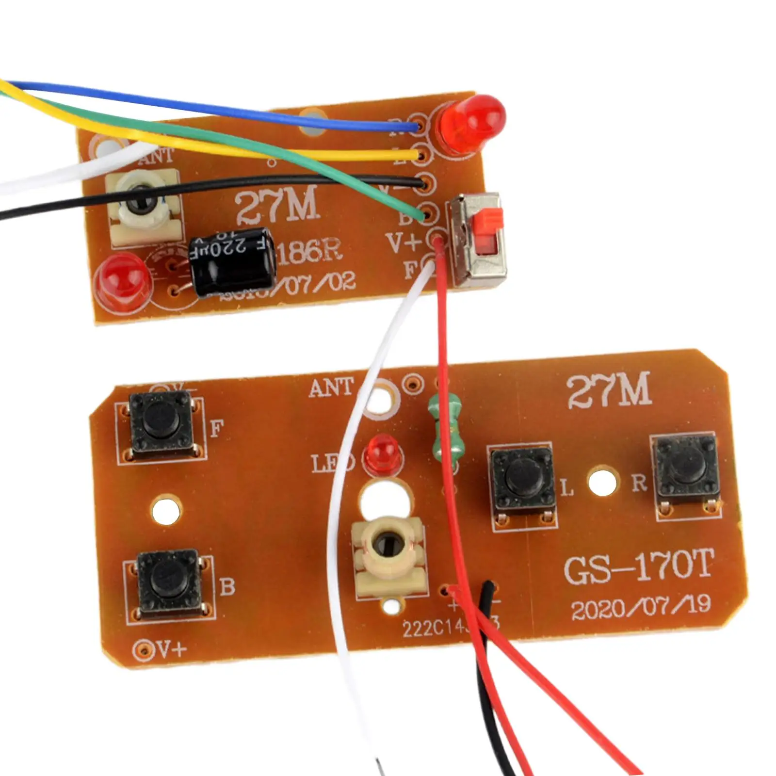 

Плата приемника передатчика 2 шт., запасные части постоянного тока 3-4,5 в 4 канала для гусеничных машин, моделей грузовиков, Ру хобби, автомобилей, аксессуары «сделай сам»
