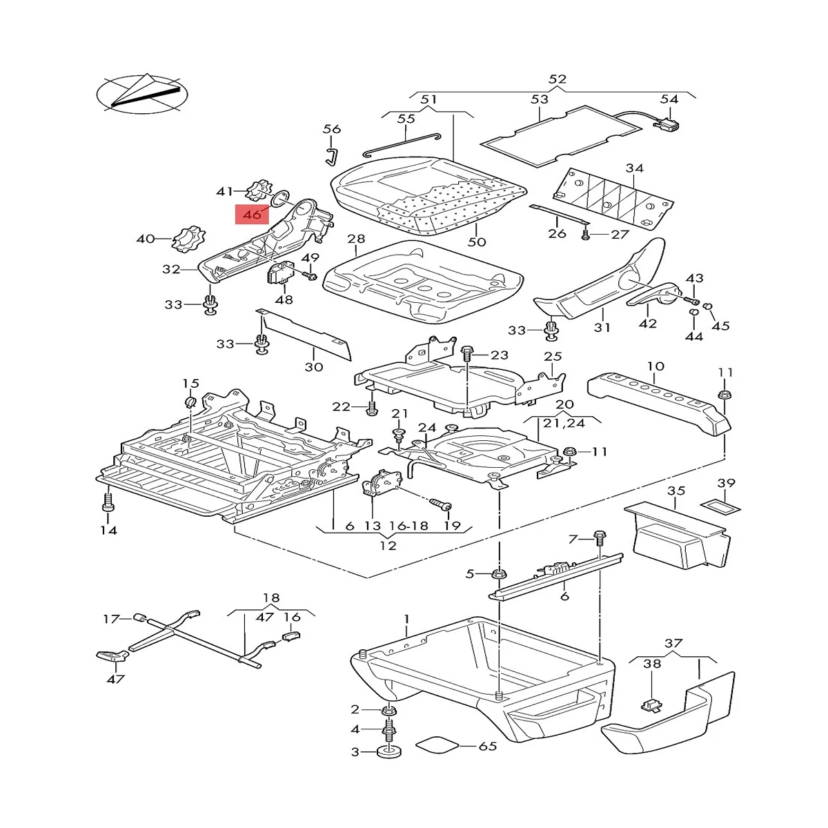 Новинка 1J0881493 распорка для сиденья осветительное кольцо VW Golf 5 Passat Touran Amarok Skoda Octavia