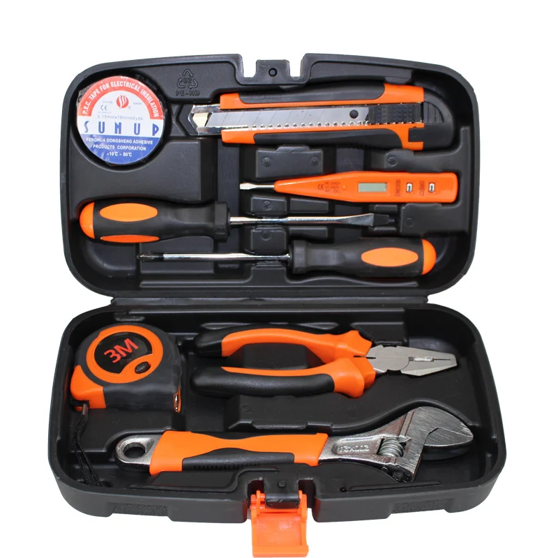 Home Small Toolbox Work Drill Kit Miniature Complete Tool Storage Professional Toolbox Safe Werkzeugkoffer Tools Packaging
