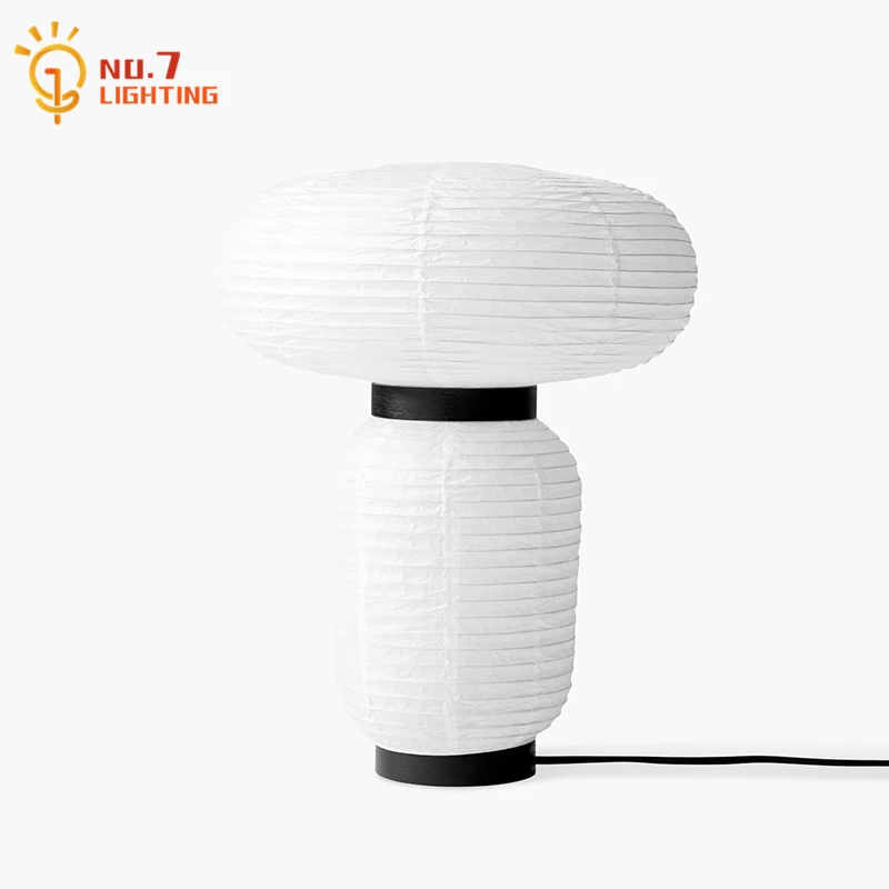 

Danish Design Rice Paper Table Lamp LED E27 Minimalist Modern Art Decorative Desk Light Study Bedroom Living/Model Room Bedside