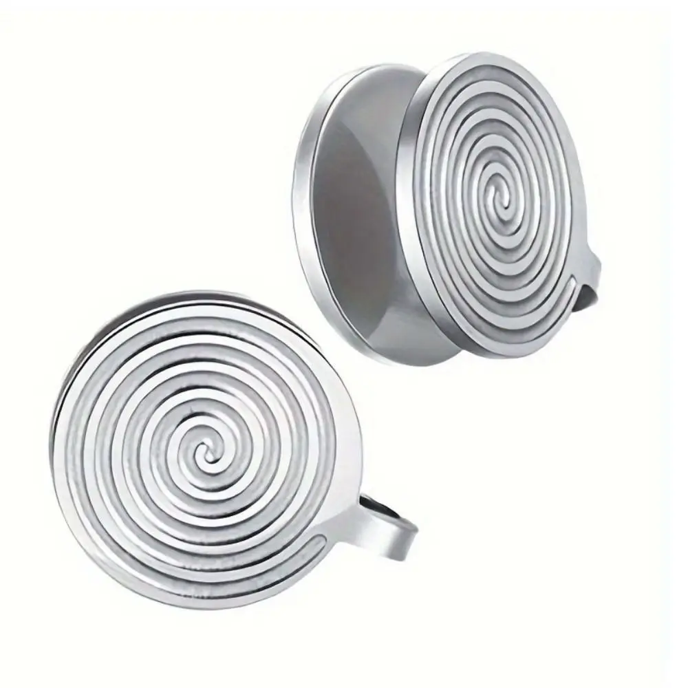 Серьги-гвоздики из нержавеющей стали не пирсинг под давлением отека золотистые