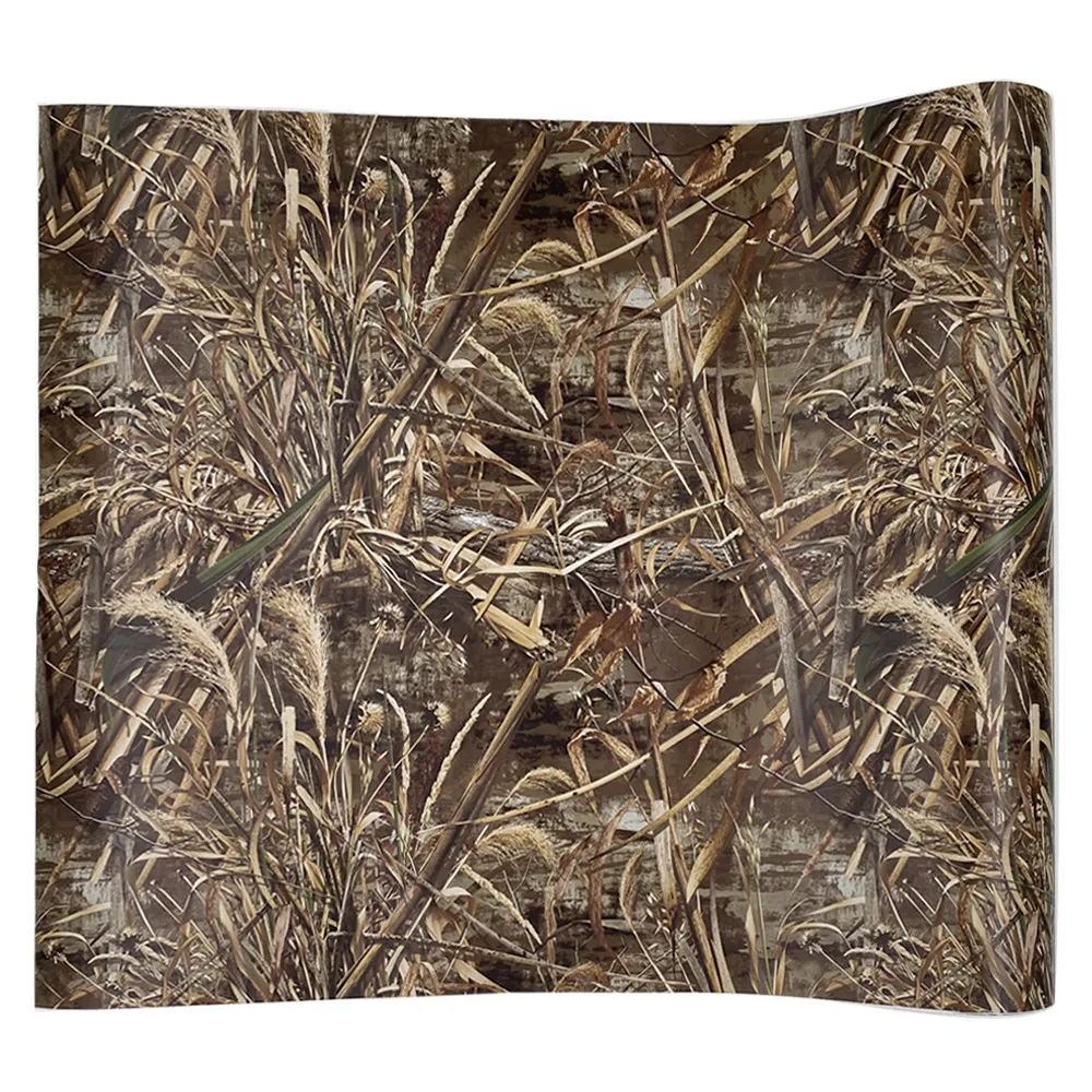 

Камуфляжная самоклеящаяся виниловая пленка с листьями, 11,8x59,8 дюйма