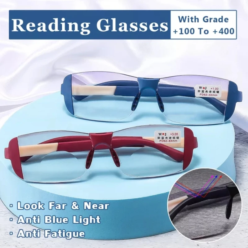 

Presbyopic Glasses Anti Blue Light Near Dual Adjustable Anti Fatigue Magnetic Reading Glasses Presbyopic Glasses Woman