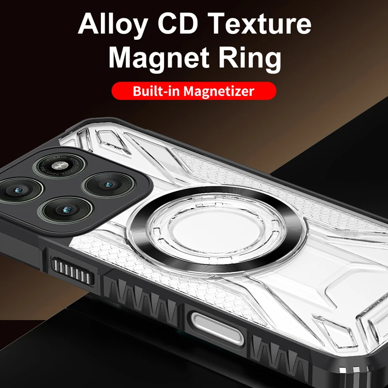 Фото Чехол Magsafe для Motorola edge 70 pro 60 fusion 50 neo edge60s 60PRO, роскошный защитный чехол с магнитной застежкой, ударопрочная жесткая задняя крышка из PC+TPU. №3