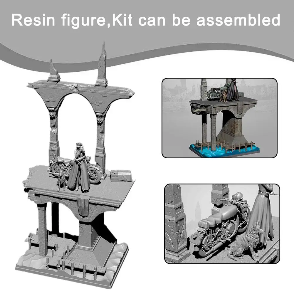 

1/35 Resin Soldier Figure Kits Special Forces Model And Dream Self-assembled Bridge Colorless Soldier Blue Model Broken Res Q4O1