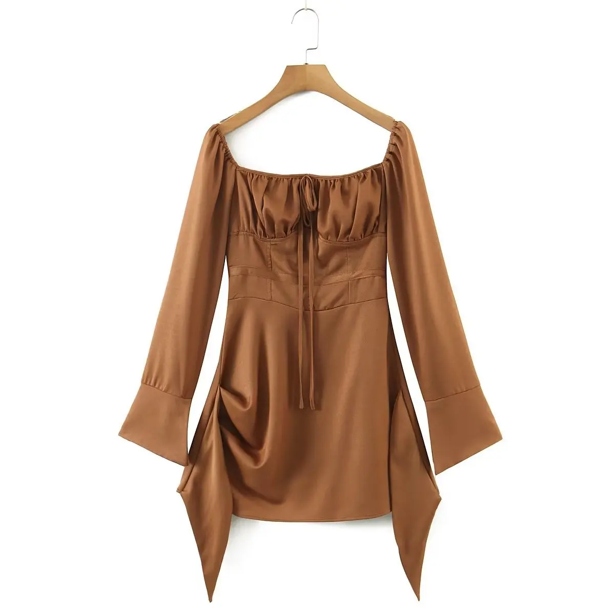 

Fashion 2023 summer irregular neck dress