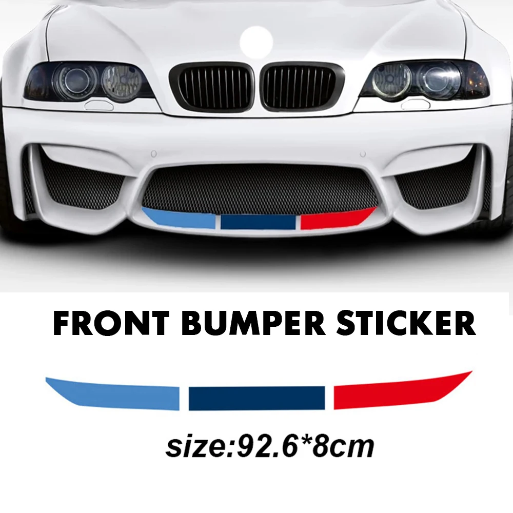 

M Performance Car Front Rear Bumper Sticker For BMW E36 E39 E46 E60 E61 E64 E70 E71 E85 E87 E90 E83 F10 F20 F21 F30 E80 M3 M5