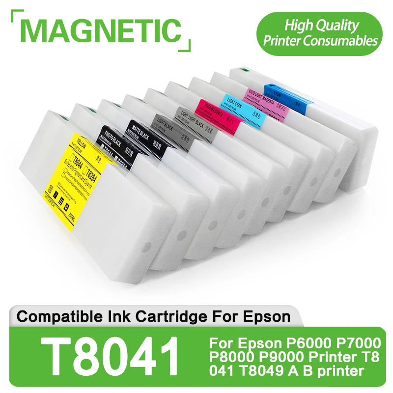 Американская версия чернильный картридж T8041 с чипом 700 мл совместим принтером Epson