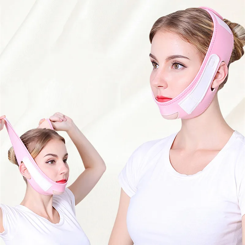 

Facial Slimming V-Line Lift Up Anti Wrinkle Mask Strap Band Face Shaper V Face Line Belt Women Slimming Thin Facial Beauty Tool
