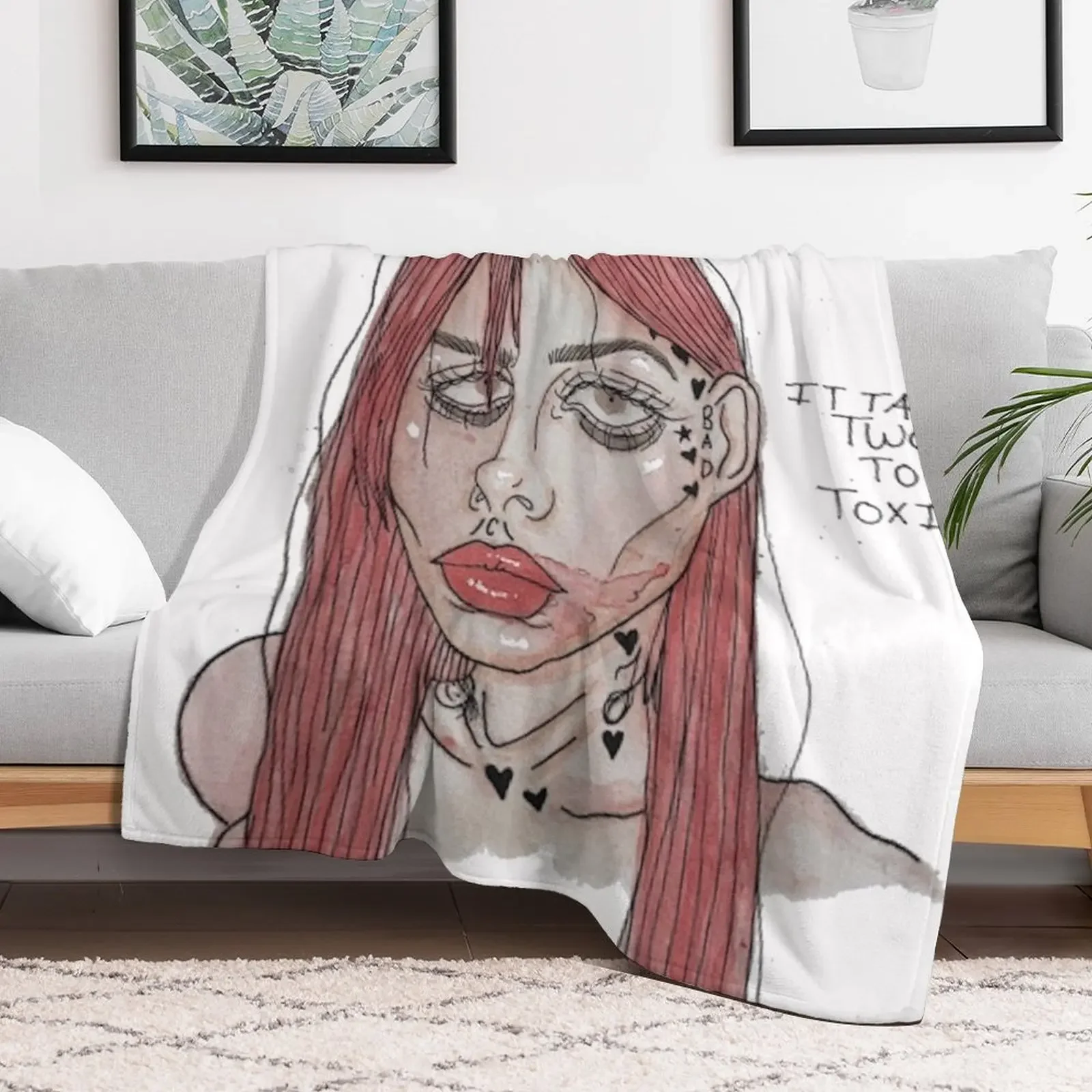 Одеяло Crazy Girls-Toopoor одеяла украшения для диванов теплая зима декоративные