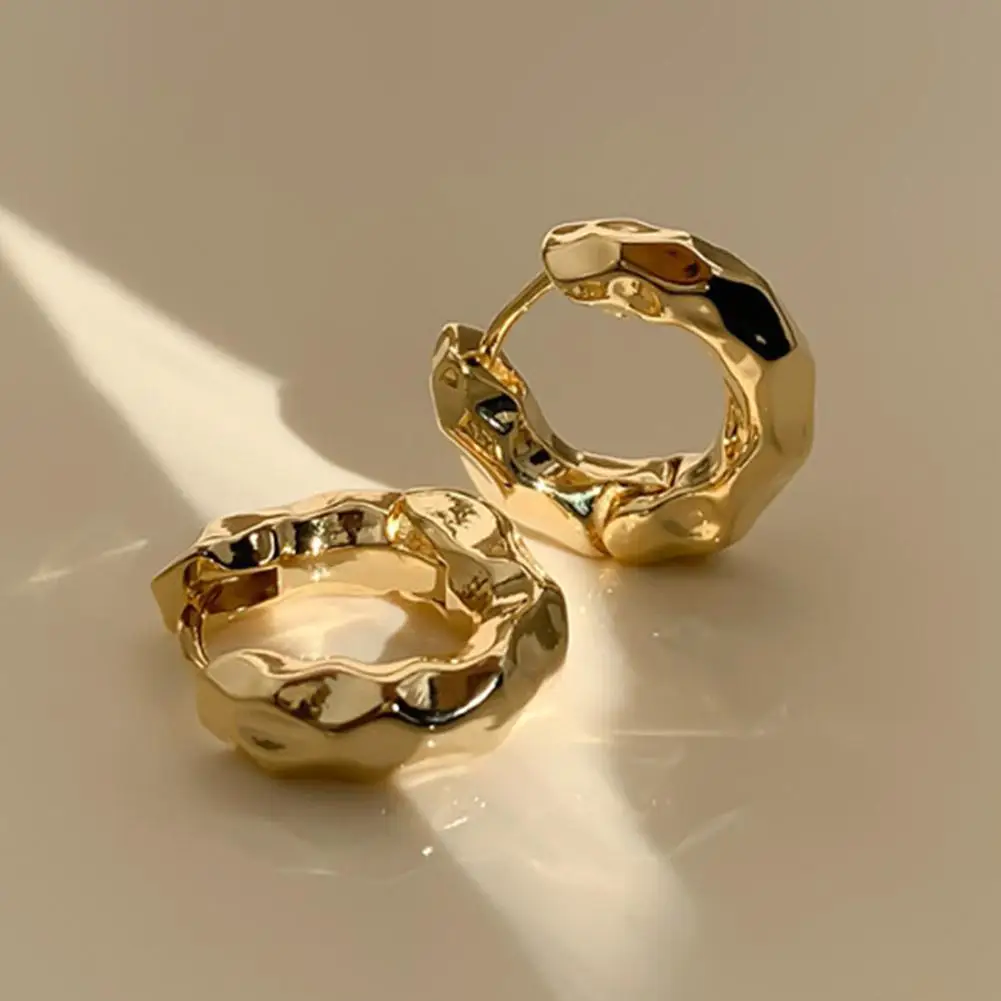 Женские серьги-кольца из нержавеющей стали S8A4