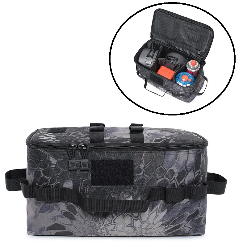 

Hunting Outdoor Camping Gas Tank Storage Bag 600D Oxford cloth Large Capacity Ground Nail Tool Bag Gas Canister Picnic Bags Gear